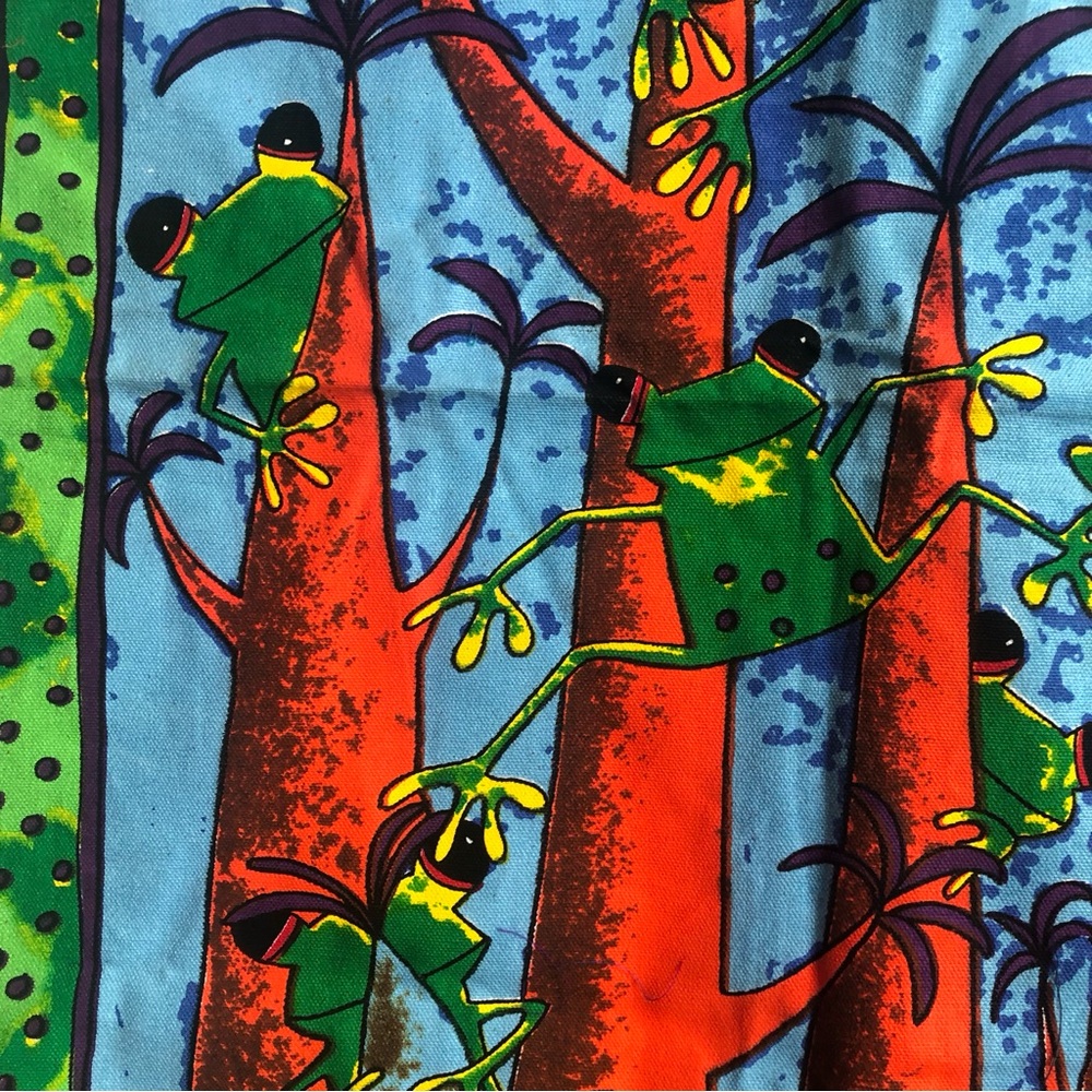 Colorful Frog Wall Hanging  Fair Trade NWOT